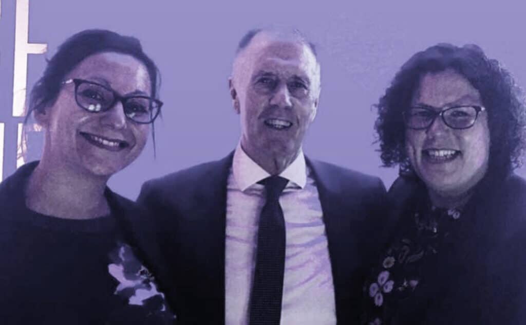 Sir Geoff Hurst 1966 England World Cup Team with Nicola Ellis & Jennifer Ellis