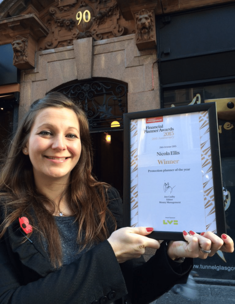 Nicola Ellis wins Money Management Protection Planner of the Year 2015