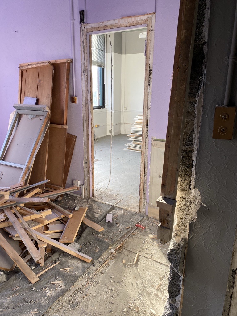 Removal of office walls